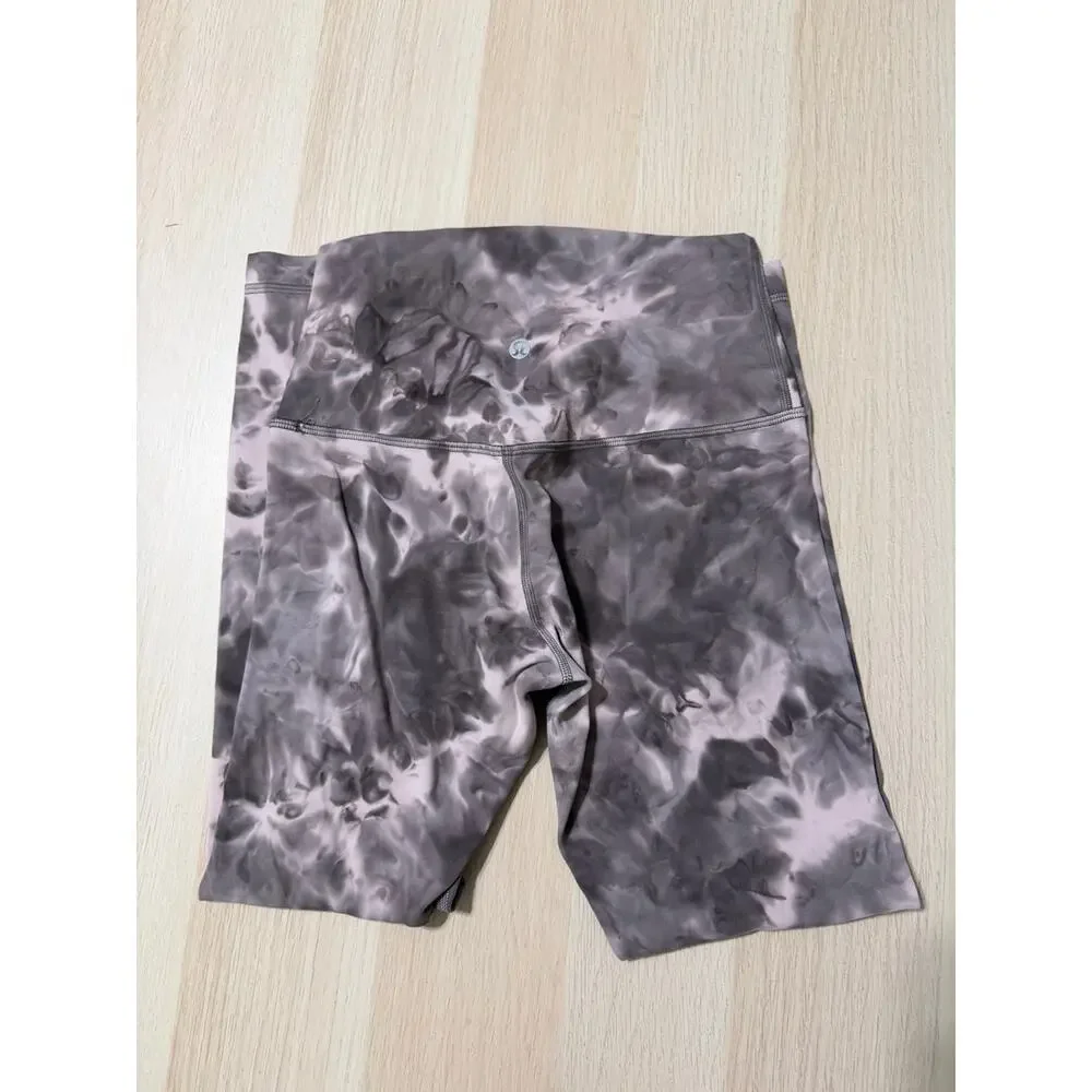Lululemon Align High Rise 25” Diamond Dye Leggings - Pink and Charcoal - size 4